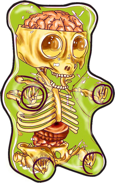 Gummy Bear Anatomy por RainOnUtopia | Dibujando
