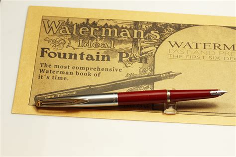 Waterman Cf Fountain Pen Mint Npt Cap And Gft Clip Red N1031 Canada 1955