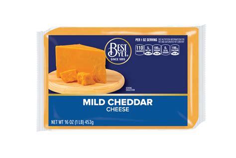 Chunk Mild Cheddar Cheese Best Yet Brand