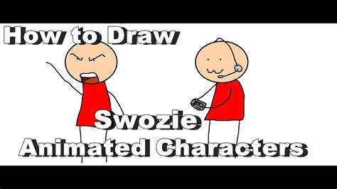 How To Draw Swoozie Animated Characters Using Paint Youtube