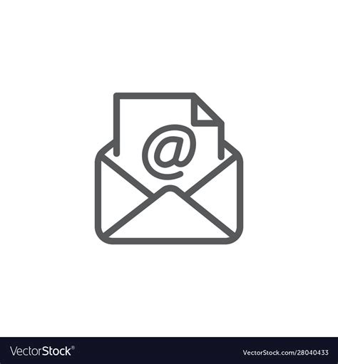 White Email Icon Vector