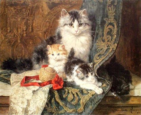 Les Chats Par Les Peintres Henriette Ronner Knip 1821 1909