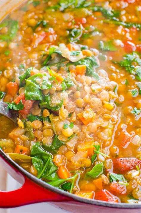 Enter custom recipes and notes of your own. Lentil Spinach Soup - iFOODreal - Healthy Family Recipes ...