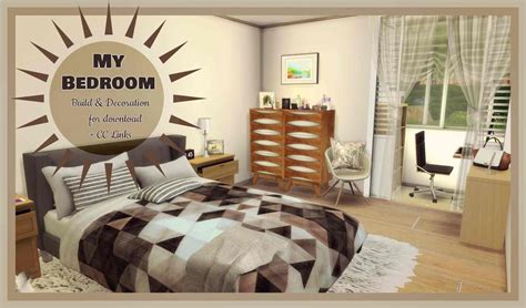 Sims Custom Content Builds Sims 4 Bedroom Bedroom Design Bedroom