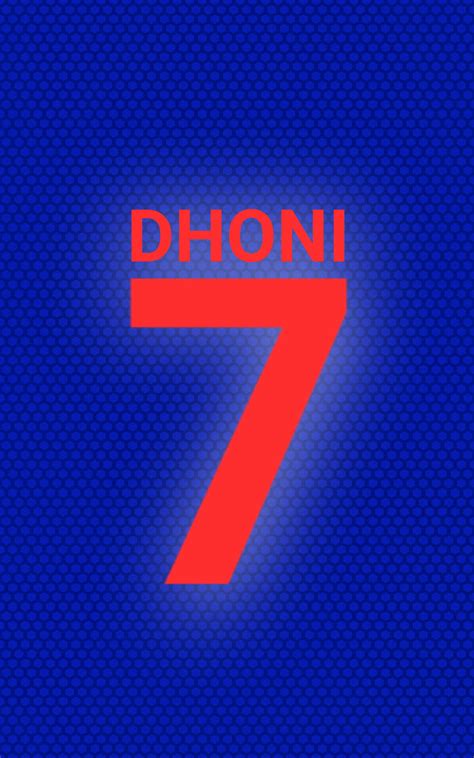 Download Jersey Number 7 Dhoni Hd Wallpaper