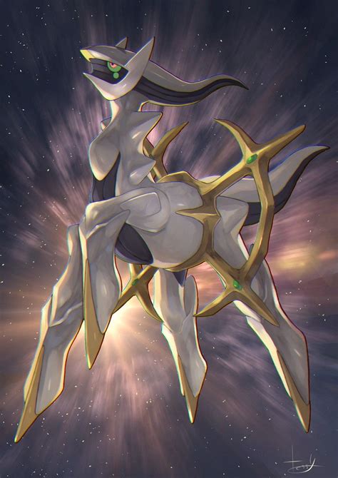 I've been participating in deviantarts fan art generator where i get a random pick of character, setting and scenario. Arceus The Creator Deity Pokémon. | Rayquaza pokemon, Personagens pokemon, O pokemon