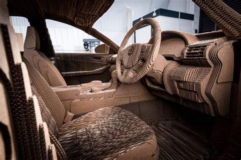 Next, trace 2 doors on the longer sides, and carefully cut them out with a utility knife. Lexus Just Made A Car From Cardboard (Video)