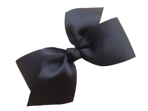 Two Loop Black Hair Bow Black Bow 4 Inch Bows Boutique