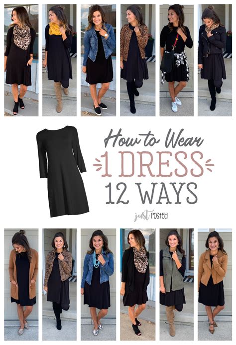 How To Wear 1 Black Dress 12 Different Ways This Affordable 13 Dress