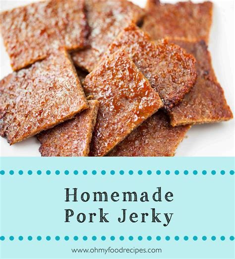 The jerky will harden up more after taking it out, so don't let it get too dry in the oven. Pork Jerky | Recipe | Jerky recipes, Pork jerky, Ground ...