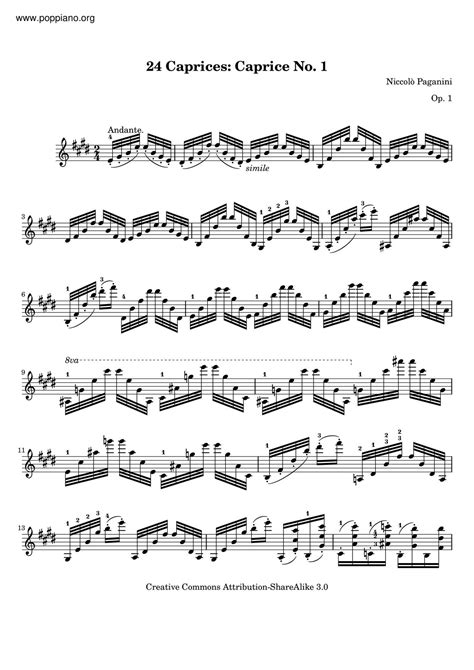 Paganini Caprice No24 Sheet Music Pdf Free Score Download ★