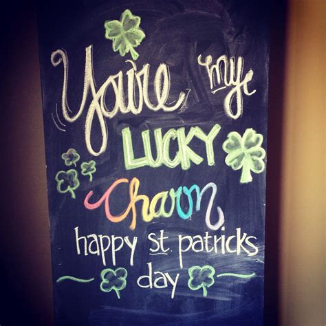 Happy St Patricks Day St Patricks Chalkboard Art St Patricks