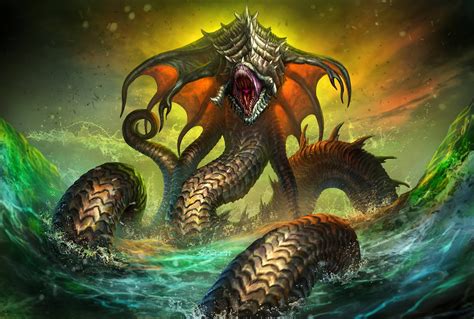 Fantasy Sea Monster Hd Wallpaper By Edikt