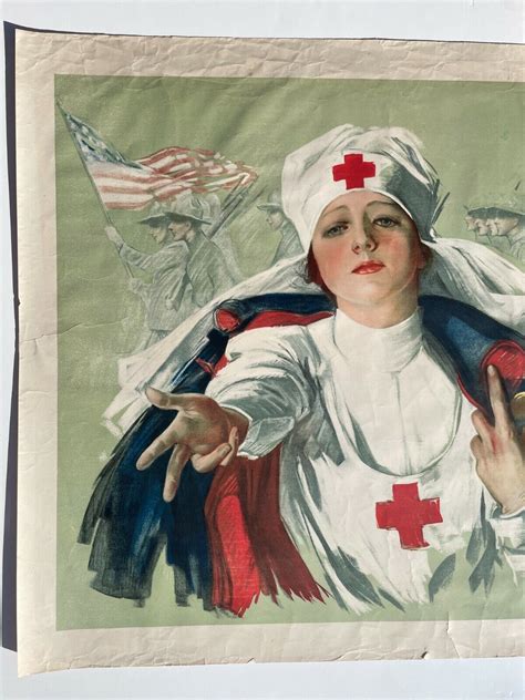 1918 Original Wwi Red Cross Nurse Poster By Harrison Fisher Ebay