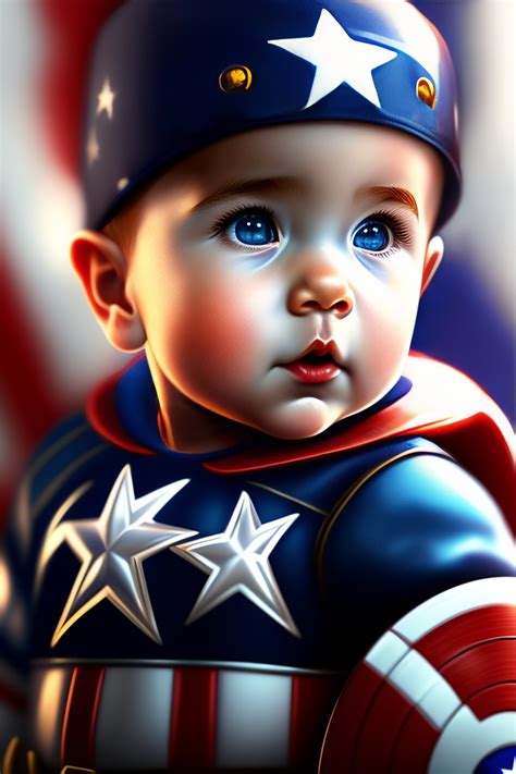 Lexica Baby Captain America Render Cgsociety Artstation Trending