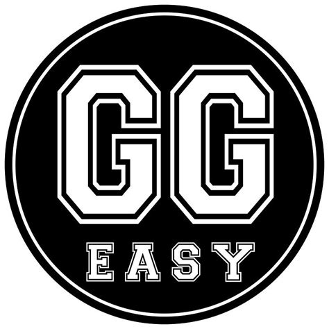 Gg Easy Gamer Sticker Circle Black Bg Sticker By Alma Studio