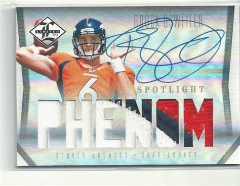 Brock Osweiler 2012 Limited Autograph Jersey Patch Rc 49 Future Star Ebay