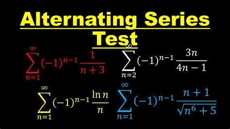 Review 5 Alternating Series Test Youtube