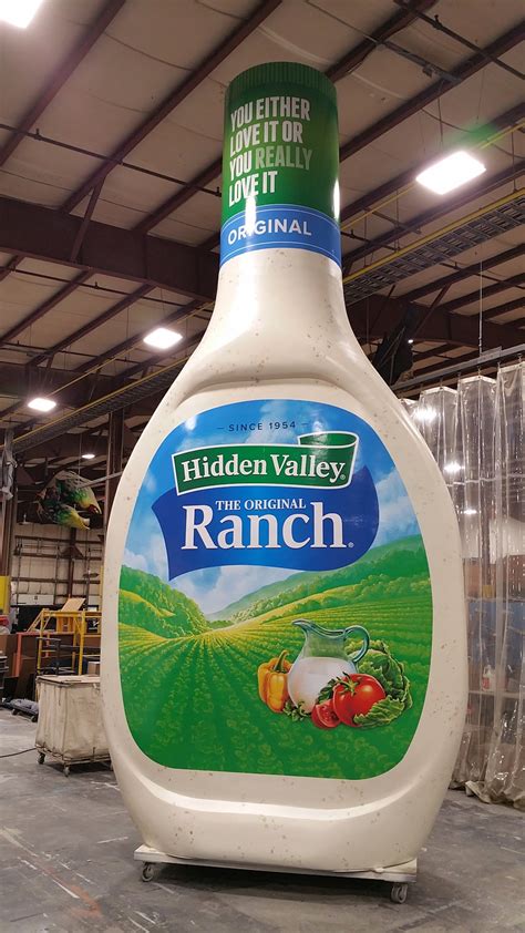 Hidden Valley Ranch Celebrating National Ranch Day With Giant Bottle