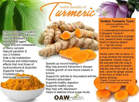 Health Benefits Of Turmeric Oawhealth