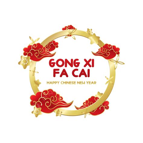 Chinese New Year Vector Art Png Ucapan Perayaan Imlek Happy Chinese New Year Gong Xi Fa Cai