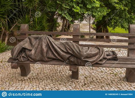 Rio De Janeiro Brazil Sculpture Of Jesus Christ On The Bench