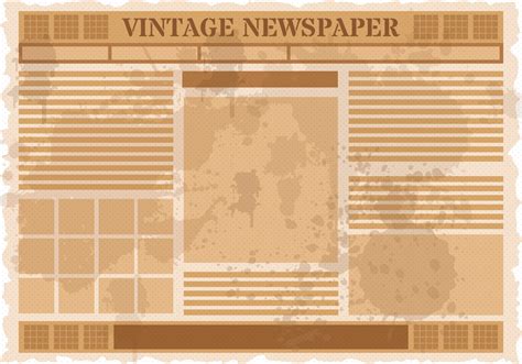 Old Blank Newspaper Template 2 Templates Example Templates Example
