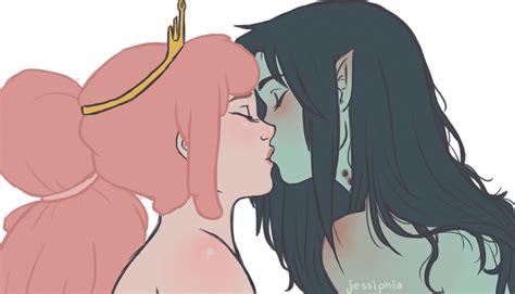 Rule 34 2girls Adventure Time Bare Shoulders Black Hair Blush Canon Couple Closed Eyes Crown