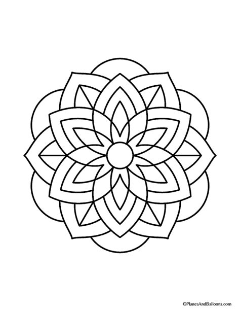 25 Easy Mandala Coloring Pages