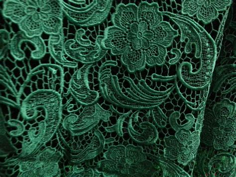 Emerald Green Lace Fabricvenise Lace Fabric Bridal Lace Etsy