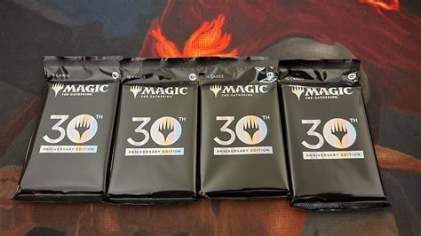 Opening All 4 Packs Of Magic The Gathering 30th Anniversary Packs