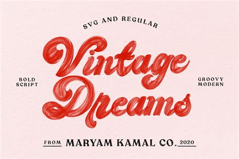 Vintage Dreams Modern Groovy Font Free Download