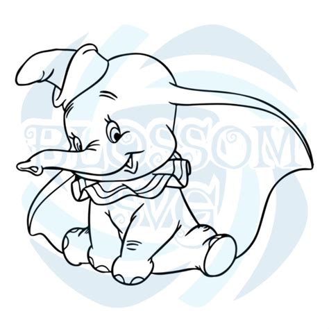 Dumbo Svg Free Best Disney Svg Files Cartoon Svg Blossom Svg