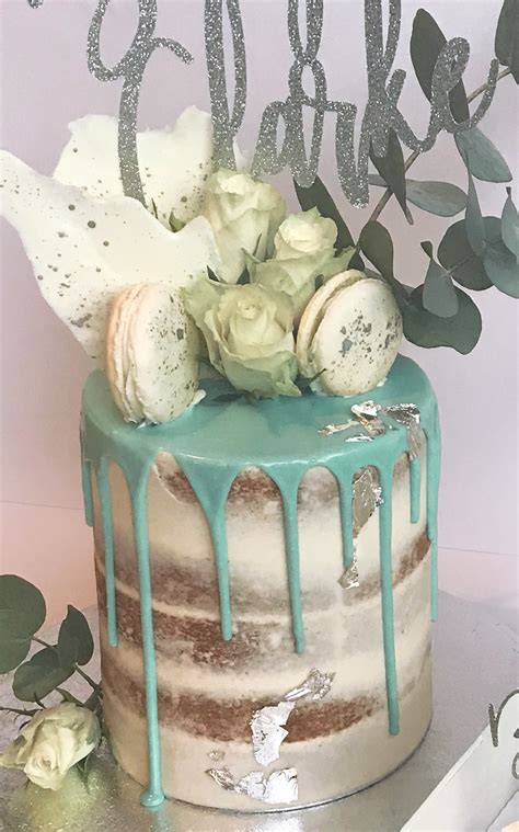 Thank heaven for little boys Baby shower cake, modern drip cakes & cupcakes | Antonia's ...