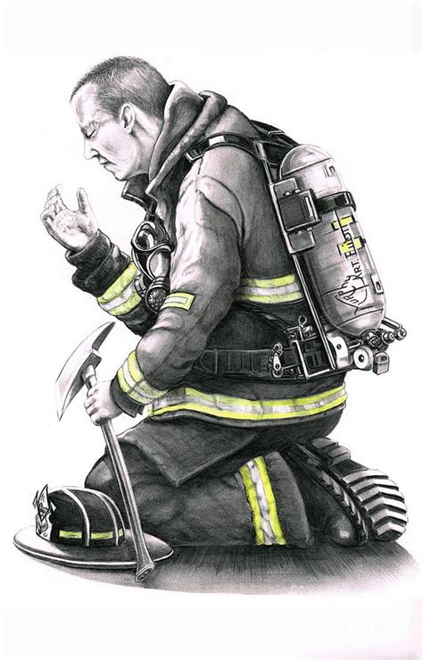 Click here for more face drawing tutorials… part 2: Firefighter Drawing by Murphy Elliott