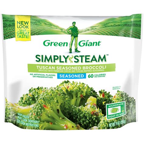 Green Giant Simply Steam Seasoned Tuscan Seasoned Broccoli 9 Oz Bag