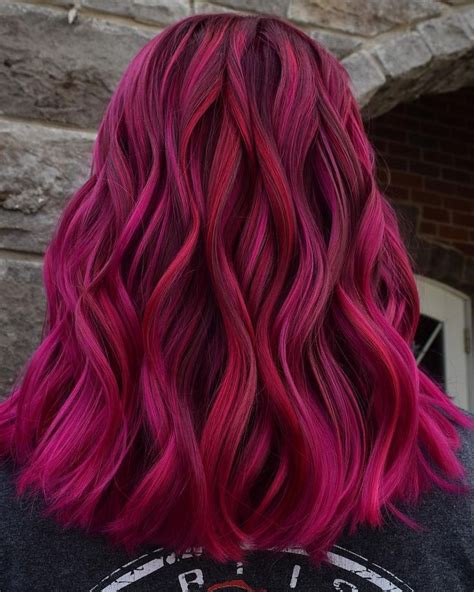 Pin By Kristine On Cool Hair In 2019 Magenta Hair Colors Magenta