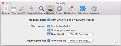 Here's how to do that: Safari: Enable/Disable Pop-up Blocker