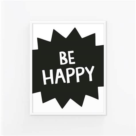 Be Happy Poster Veggenminno