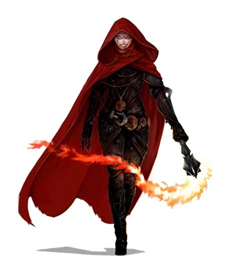 Female Human Cleric Of Dispater Pathfinder Pfrpg Dnd Dandd 35 5e 5th