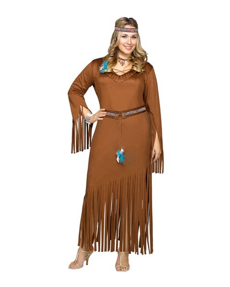 Western Plus Size 18 40 Fancy Dress Costumecowboys And Indians Indian