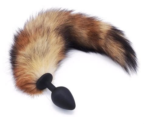 s size sexy fox tail butt anal plug silicone anal sex toys for women men online shop china buy