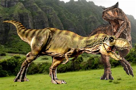 Tyrannosaurus Rex Vs Carnotaurus Animales Dino Criatura