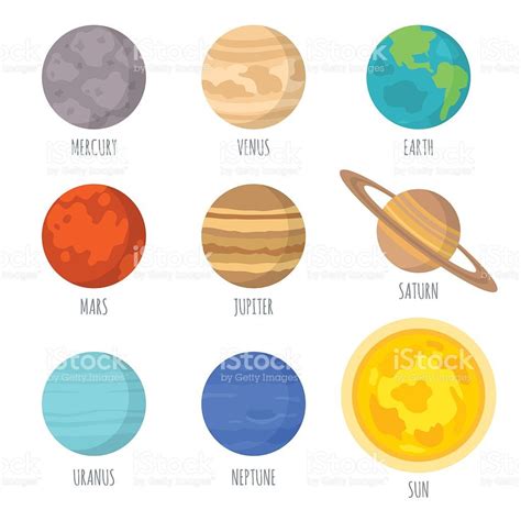 Solar System Planets Royalty Free Stock Vector Art Solar System