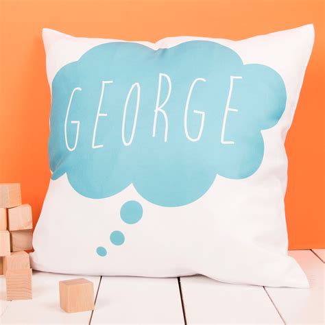 Personalised Blue Cloud Cushion Card Factory