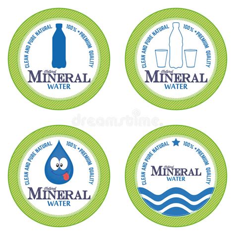 Mineral Water Logo Stock Vector Illustration Of Label 98884325