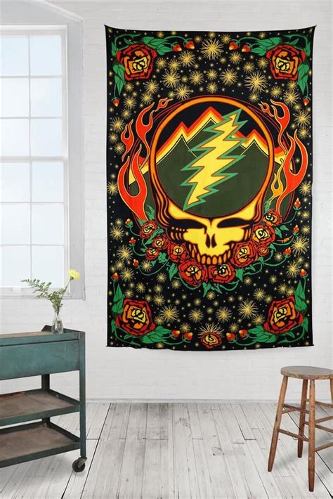 Collection by the grateful shed. 3-D Grateful Dead Scarlet Fire SYF Tapestry | Tapestry ...