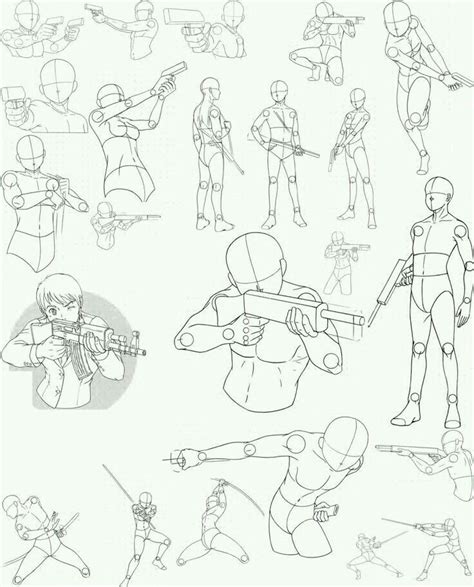 Fighting Stances Drawing