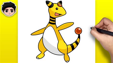 How To Draw Ampharos From Pokemon Easy Step By Step Youtube