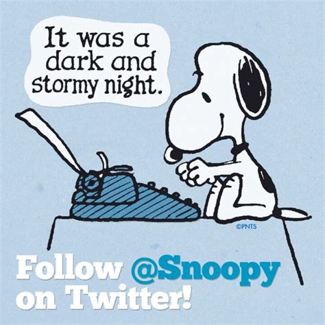 It Was A Dark And Stormy Night Snoopy The Author Writing Cartoons